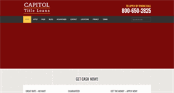 Desktop Screenshot of capitoltitleloans.com